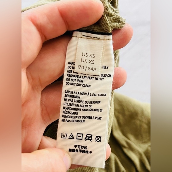 Free People Better Days Tee in Army Size XS NWT $68 - Picture 6 of 9